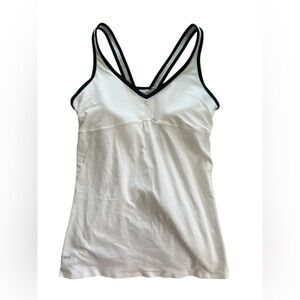 Nike white dry fit tennis top